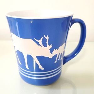 Moose Mama Baby mug cup blue